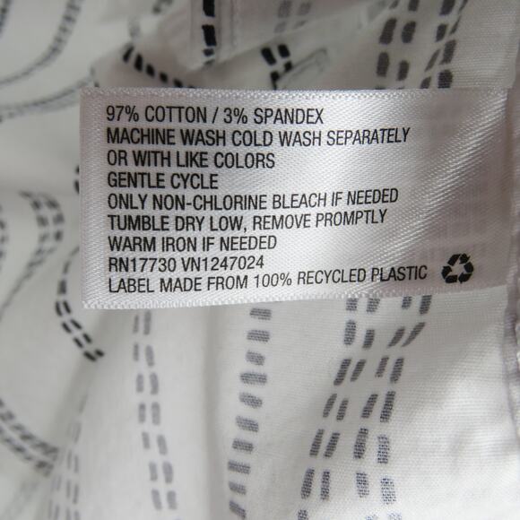 Goodfellow & Co. Slim Casual Button Up Striped Shirt Short Sleeve Medium - Picture 5 of 6